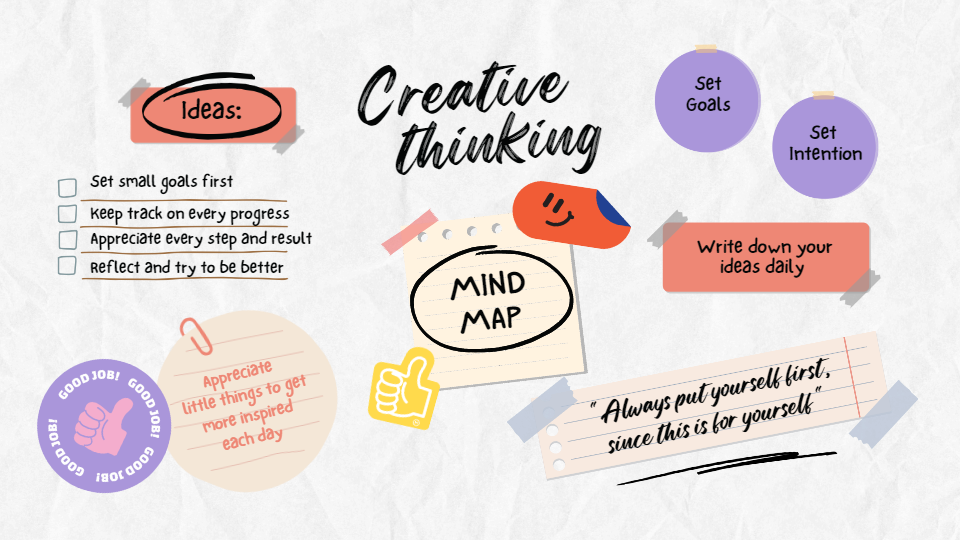 Colorful Creative Thinking Process Development Brainstorm 4